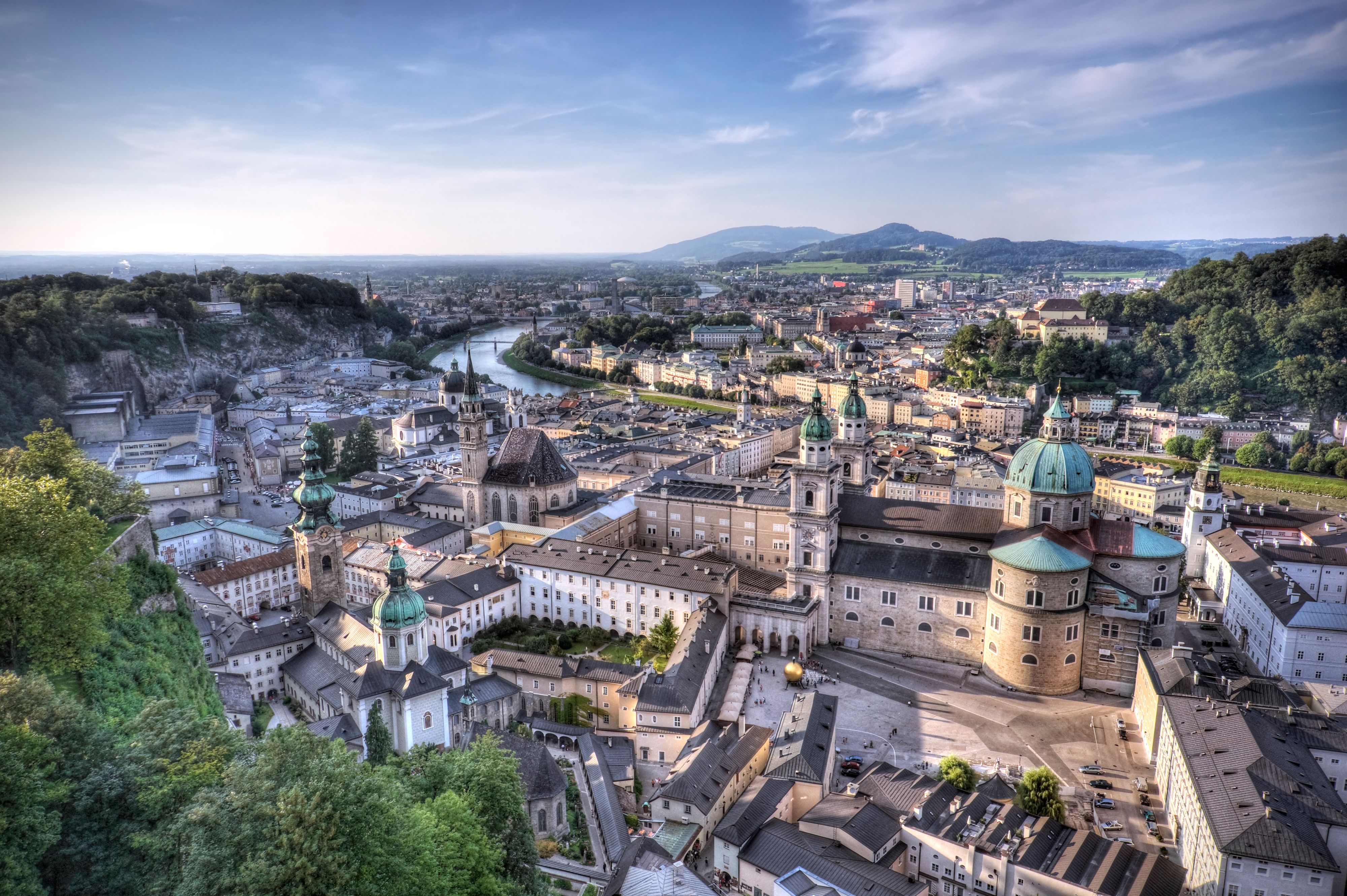 Blick auf die Mozartstadt Salzburg