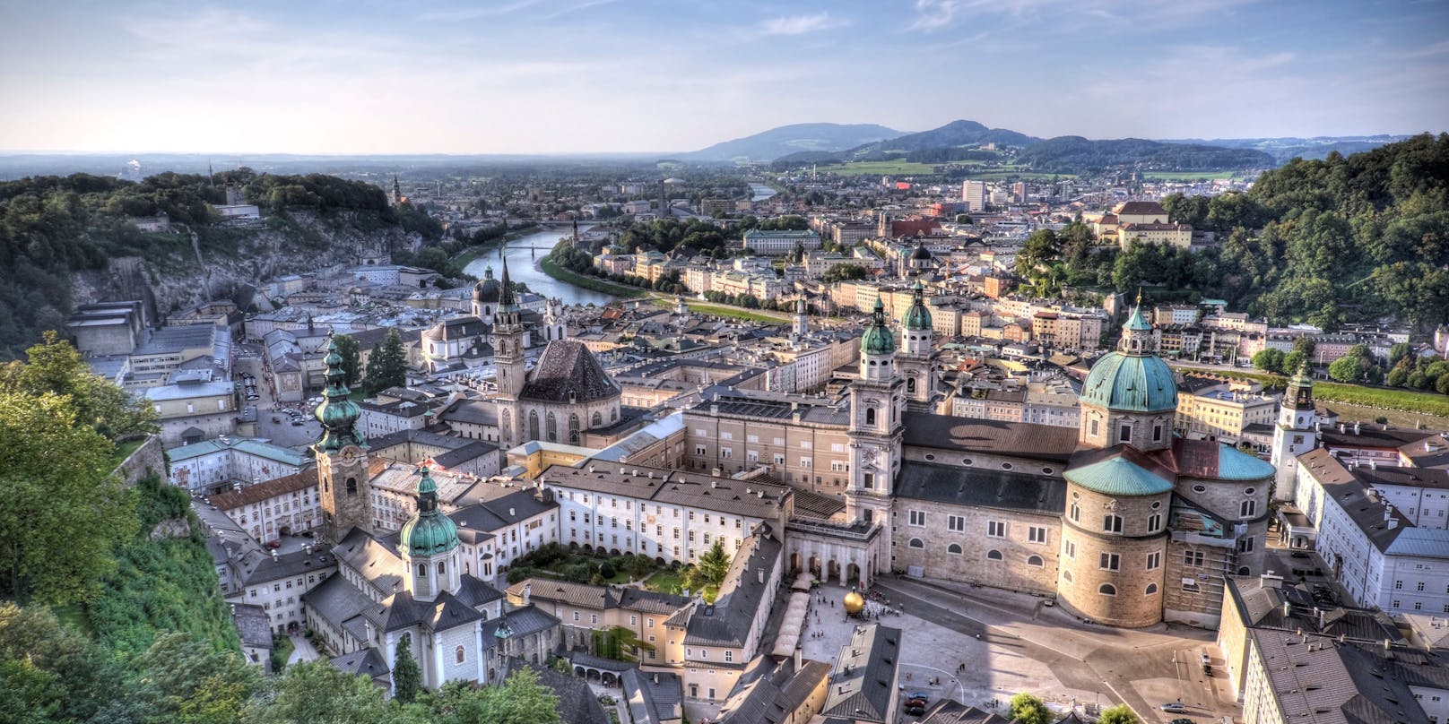 Blick auf die Mozartstadt Salzburg