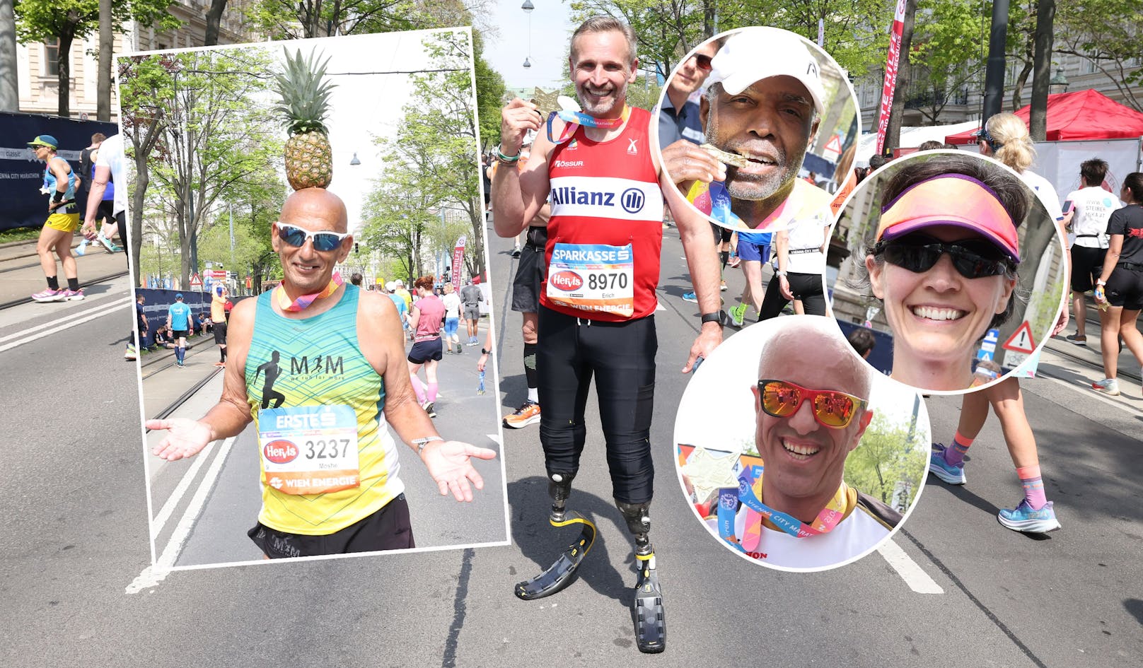 Ohne Beine, mit Ananas, Exoten – so war der 40. Vienna City Marathon