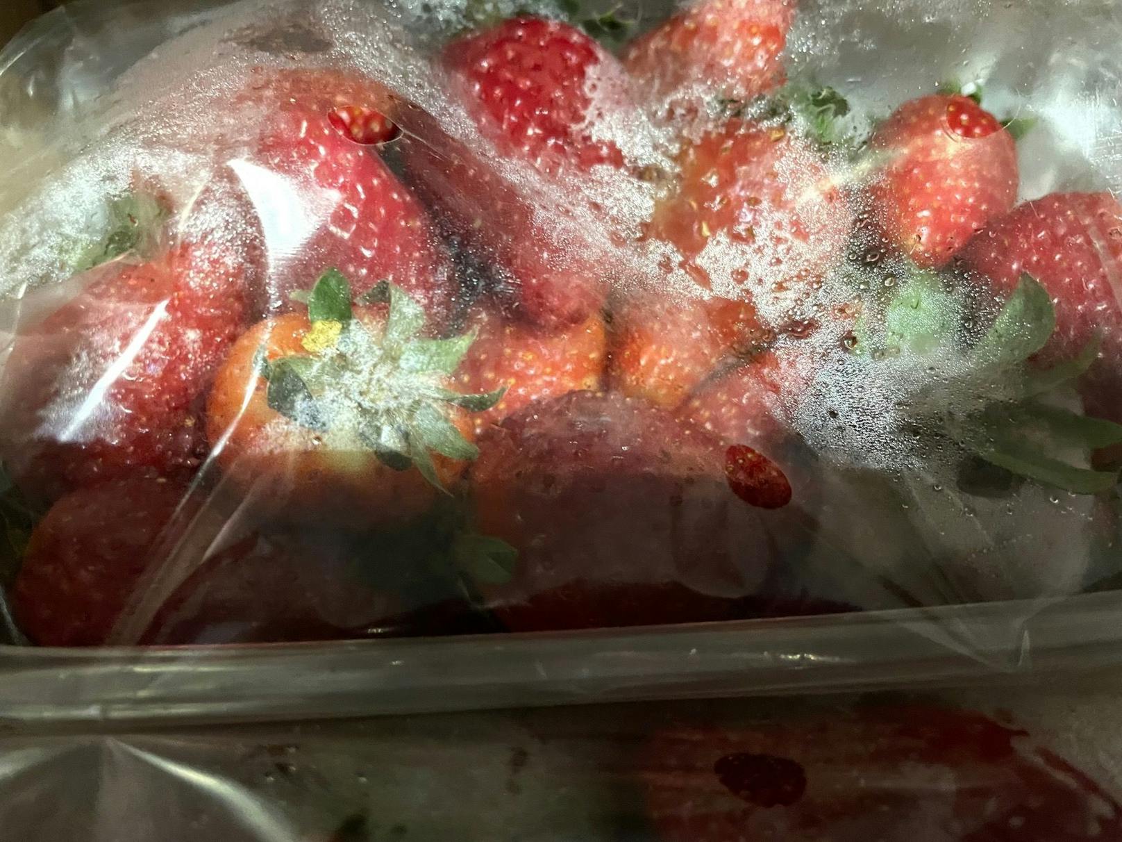 Bei der Kontrolle entdeckte das Marktamt 1.500 Kilo verdorbene Erdbeeren.