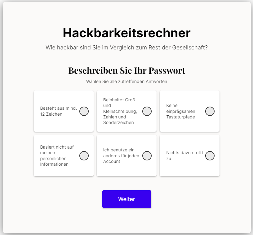 Hackability-Rechner: Dieser Rechner sagt dir, wie gefährdet du bist.