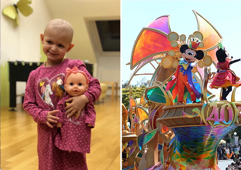 Caro (6) wünscht sich eine Reise ins Disneyland Paris.