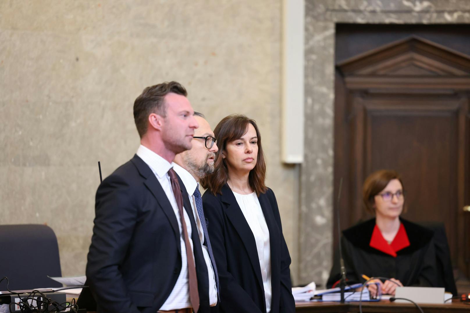 Der Prozess gegen Sophie Karmasin am Wiener Landesgericht wurde von großem Medienrummel begleitet.
