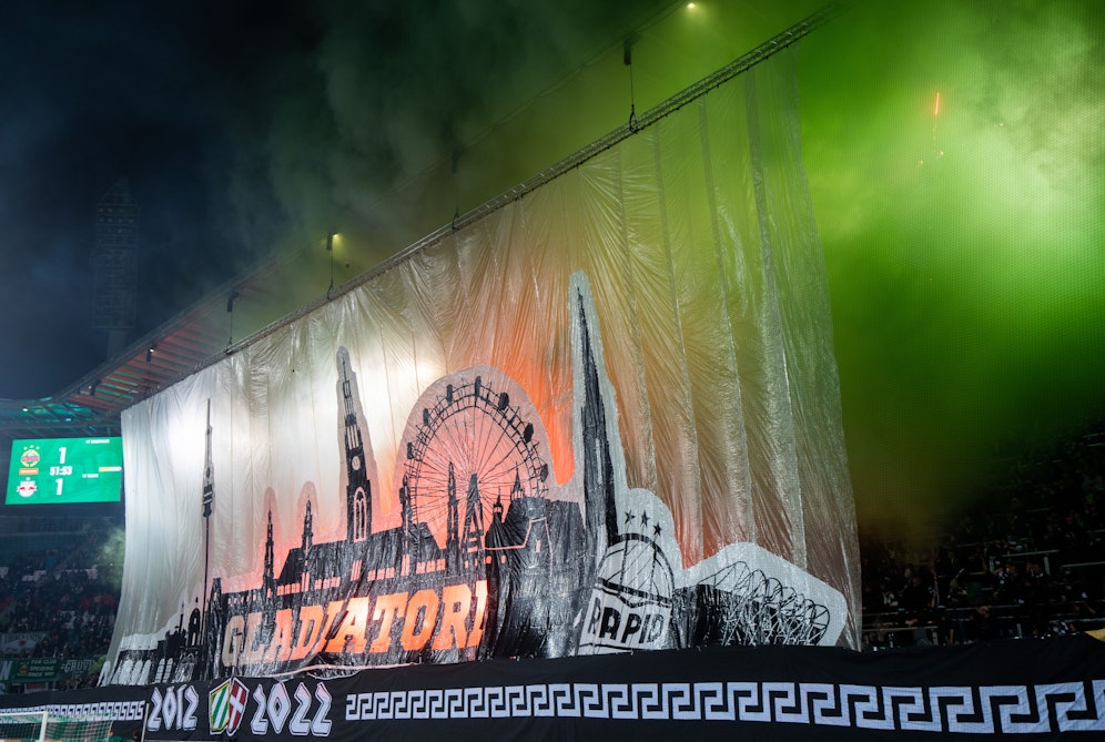 Die Mega-Choreo der Rapid-Fans