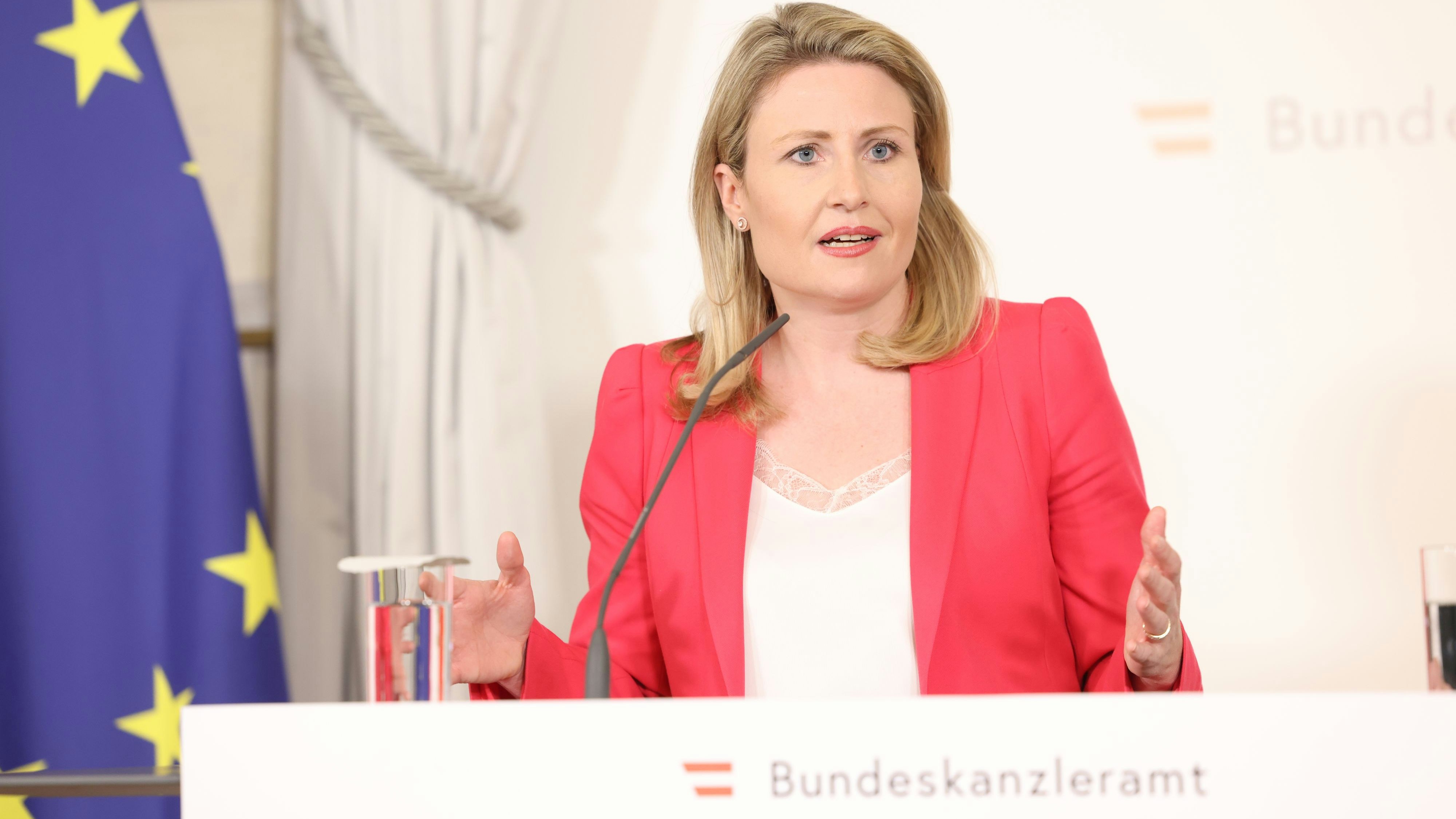 Knickte vor den Grünen ein. Medienministerin Susanne Raab