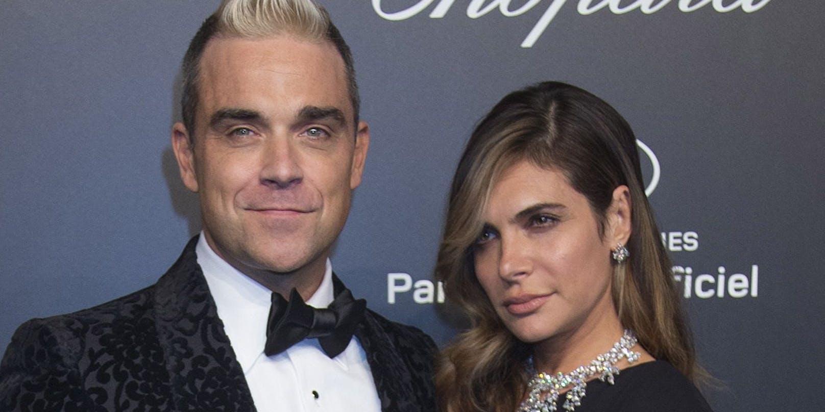 Robbie Williams und seine Ehefrau Ayda Field.