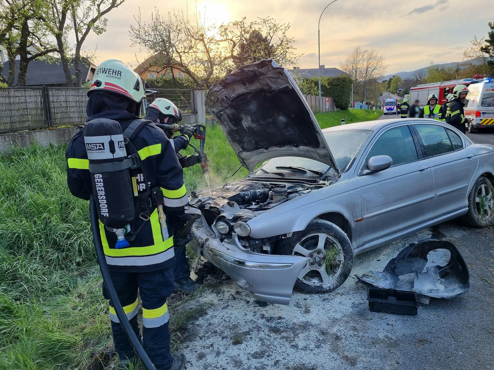 Die Feuerwehren Gerersdorf und St. Pölten-Stadt standen im Einsatz.