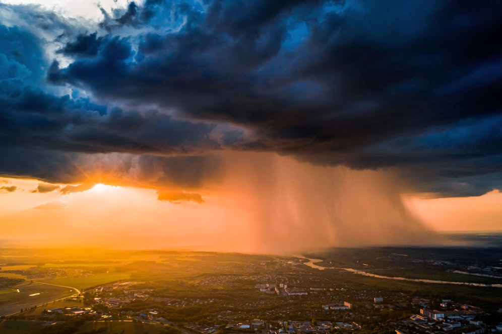 Unwetter-Warnung in Teilen Österreichs.