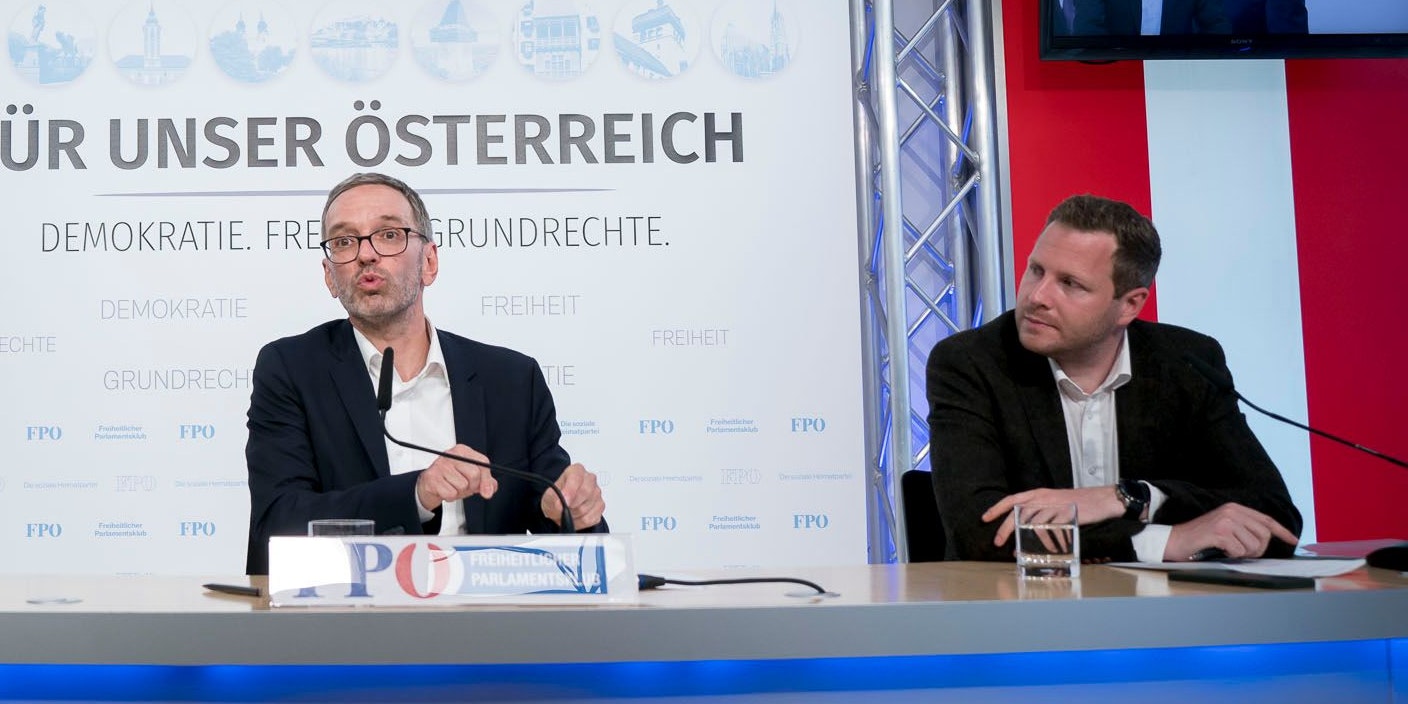 Kampfansage von FPÖ-Generalsekretär Schnedlitz (rechts): Wird Kickl Erster, wird Kickl auch Kanzler.