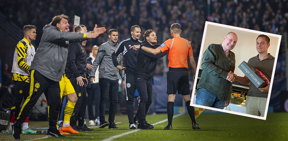 Das Foto von Robert Hartmann mit Bayern-Geschenken sorgt für Kopfschütteln im Netz. 