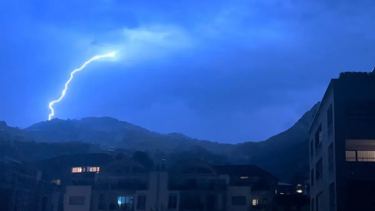 Blitzeinschlag in Seewen SZ