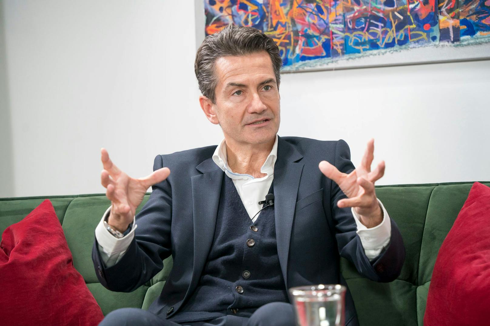 ORF-Generaldirektor Ronald Weißmann bei einem "<em>Heute</em>"-Interview am 21. November 2022. (Archivbild)