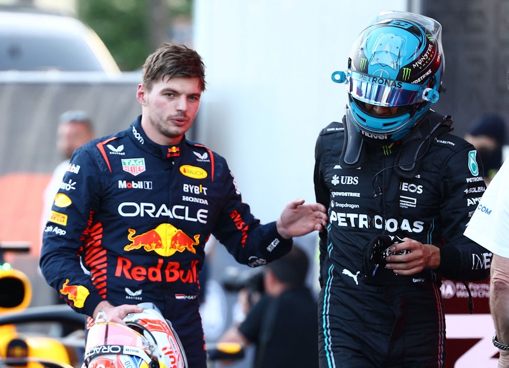 Max Verstappen geht mit seinem Rivalen George Russell hart ins Gericht. 