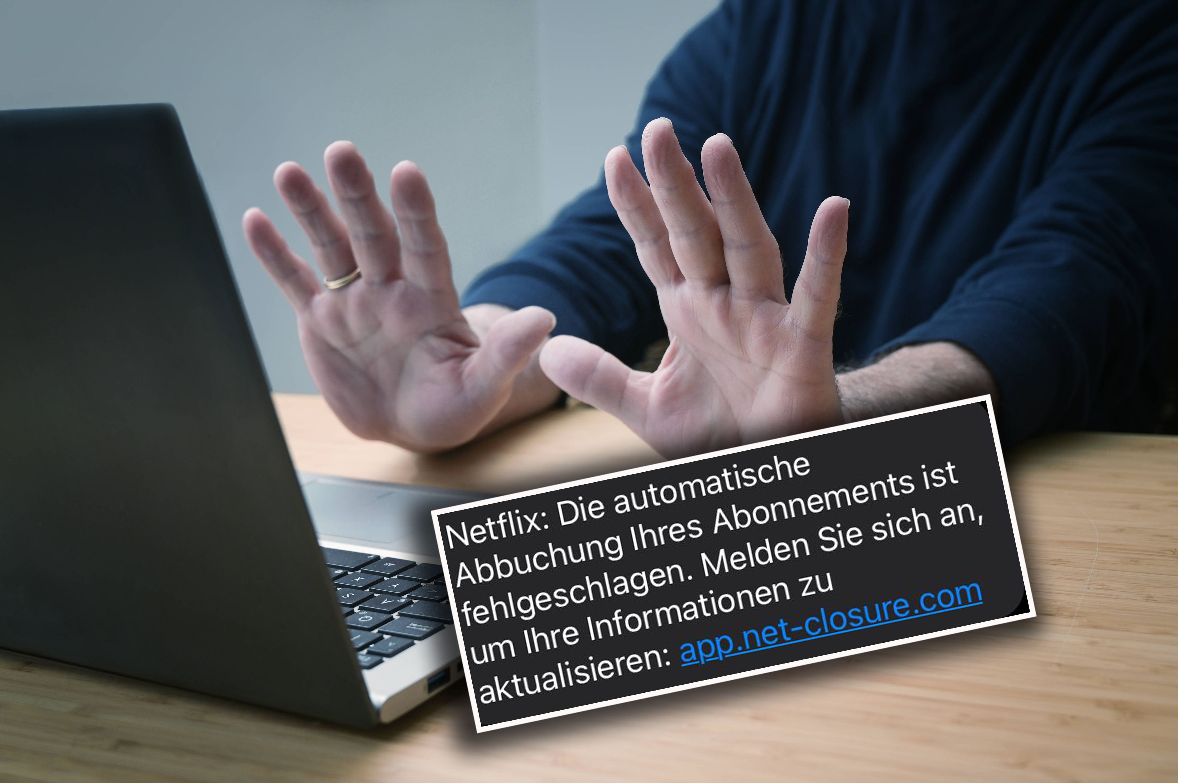 Mit einer angeblichen SMS vom Streaming-Dienst Netflix wollen Betrüger Geld erbeuten.