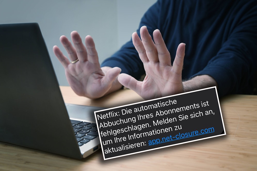 Mit einer angeblichen SMS vom Streaming-Dienst Netflix wollen Betrüger Geld erbeuten.