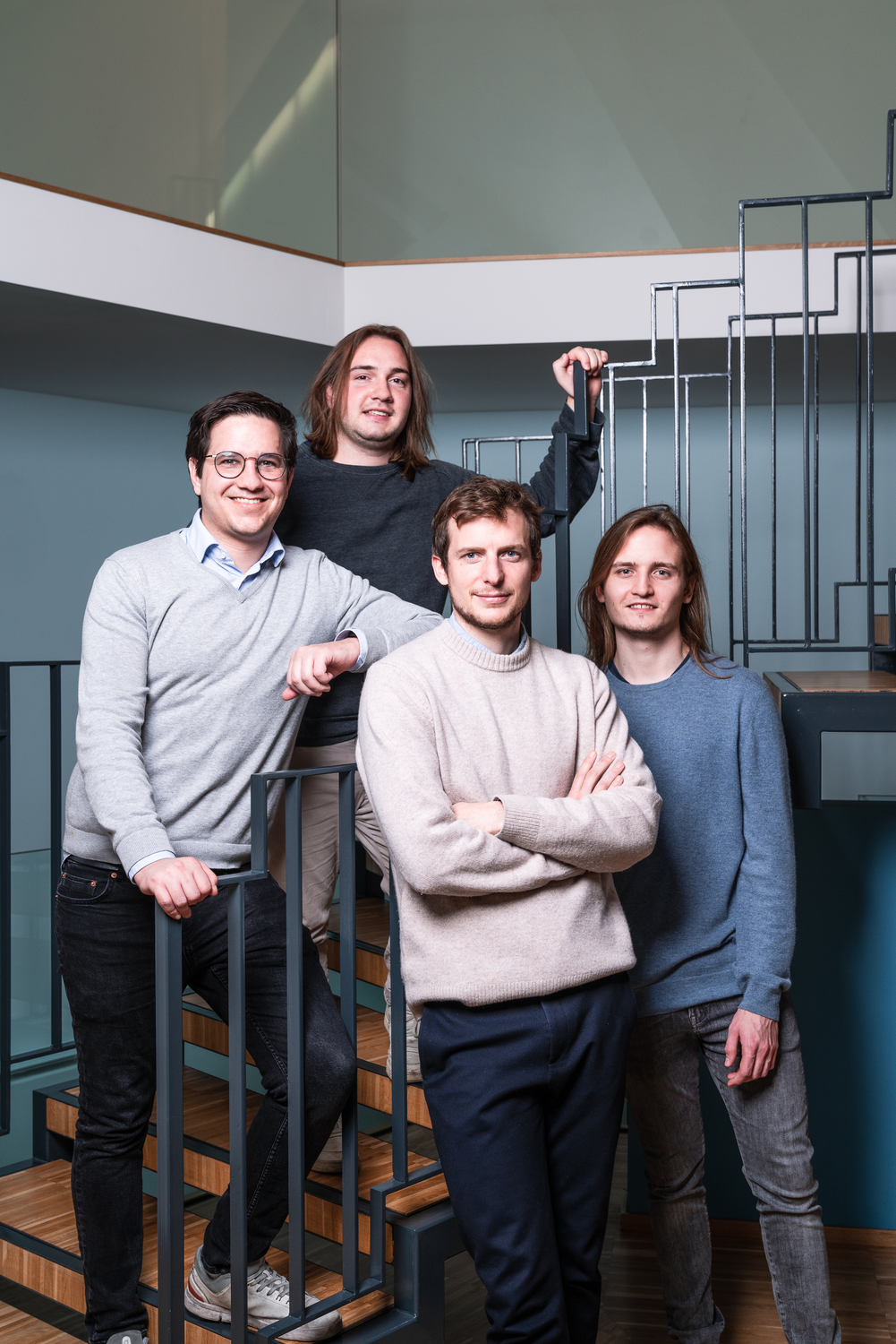Alexander Gugler (COO), Sebastian Wodniansky (CTO), Jakobus Schuster (CEO), Max Pointinger (CPO). credit: Alexander Schindler