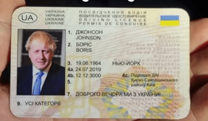 Der gefälschte Führerschein dieses 