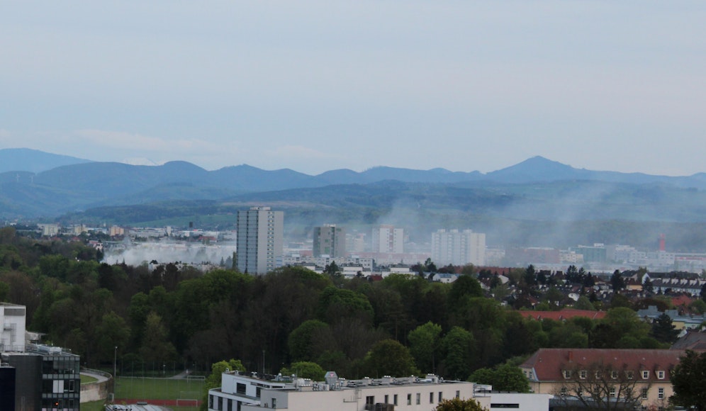 St. Pölten: Rauchsäule von der Ferne sichtbar&nbsp;