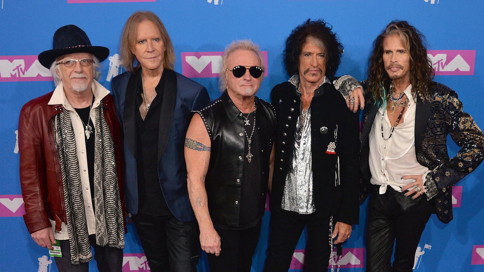 (v. l. n. r.): Brad Whitford, Tom Hamilton, Joey Kramer, Joe Perry, Steven Tyler