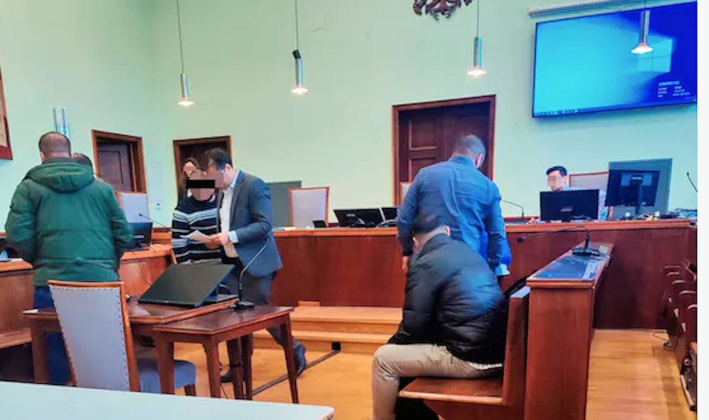 Schächtungsprozess in Wr. Neustadt: Foto vom ersten Prozesstag Ende Dezember 2022