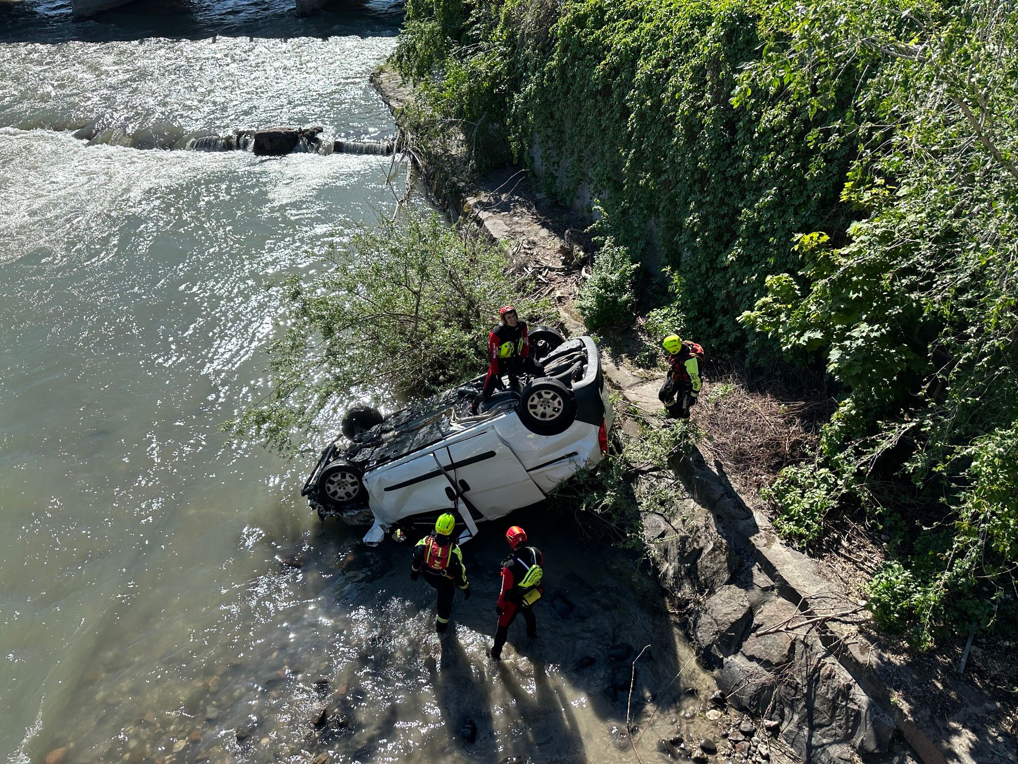 Der Einsatz war aufgrund der starken Strömung eine große Herausforderung