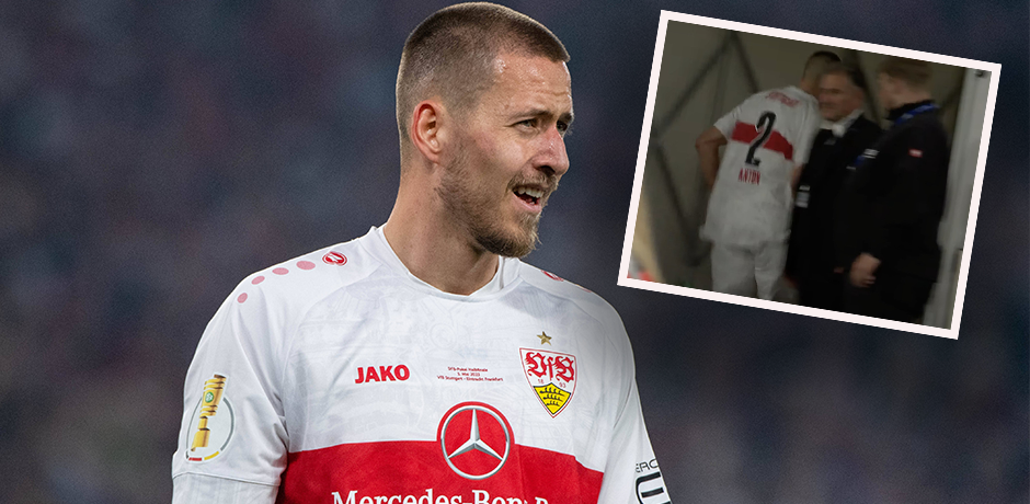 Waldemar Anton hatte es im Pokal-Duell mit Eintracht Frankfurt besonders eilig. 