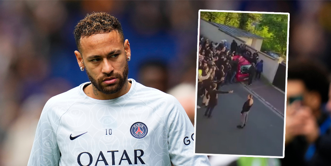 Neymar jr. wird von Ultras belagert.