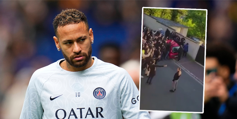 Neymar jr. wird von Ultras belagert.