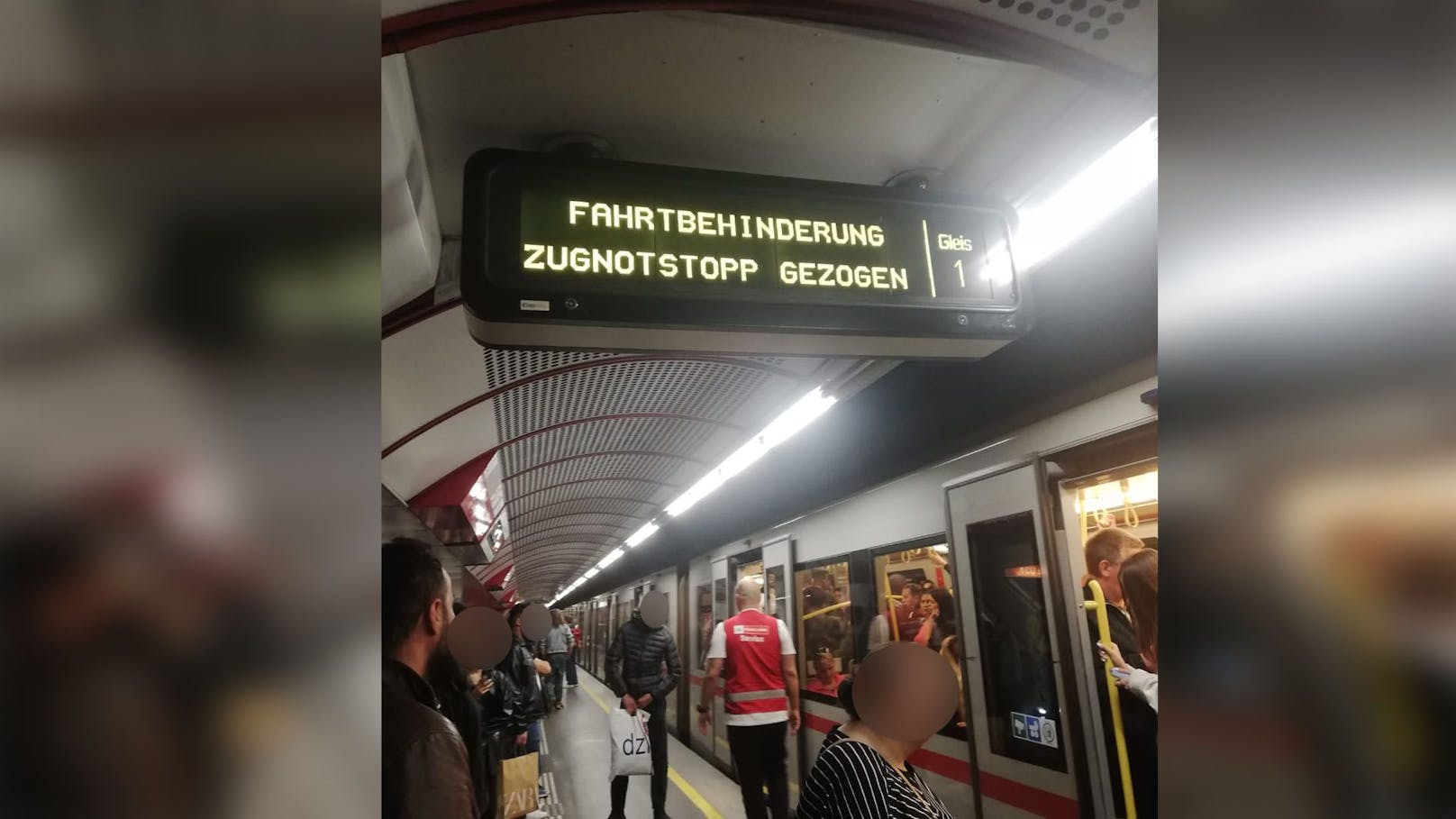 Wienerin drückt Zug-Notstopp, sorgt für Öffi-Chaos