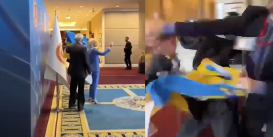 Das hatte sich der Diplomat wohl anders vorgestellt.