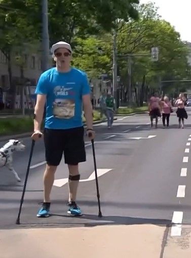 Lukas Müller beim Wings for Life World Run in Wien.
