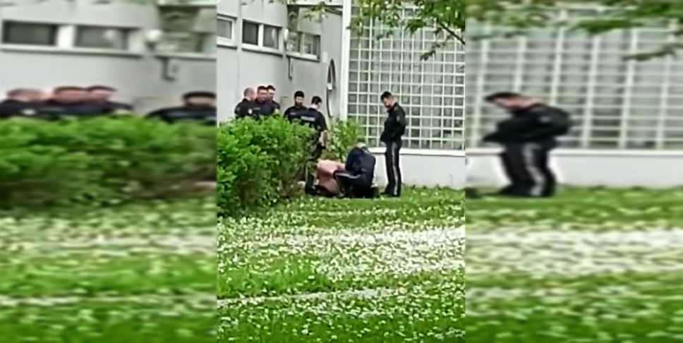 Festnahme in der Eibengasse (Wien-Donaustadt)