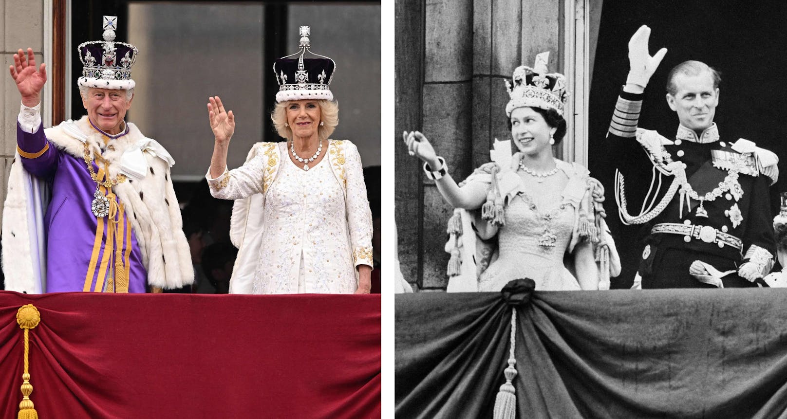 Camillas Diamanthalskette, die einen 22,48-Karat-Anhänger enthält, wurde 1858 von Garrard für Königin Victoria hergestellt und wurde zusammen mit passenden Ohrringen auch von Queen Elizabeth II. bei ihrer Krönung 1953 getragen.