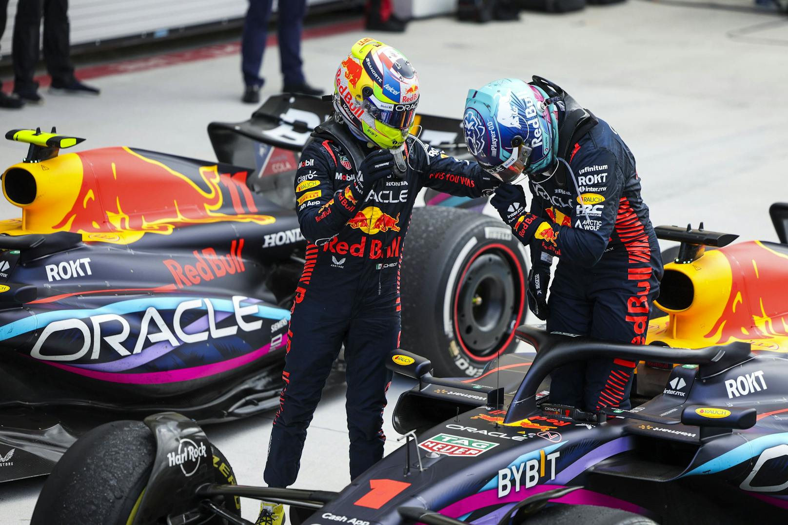 Sergio Perez und Max Verstappen können sich nur gegenseitig stoppen.