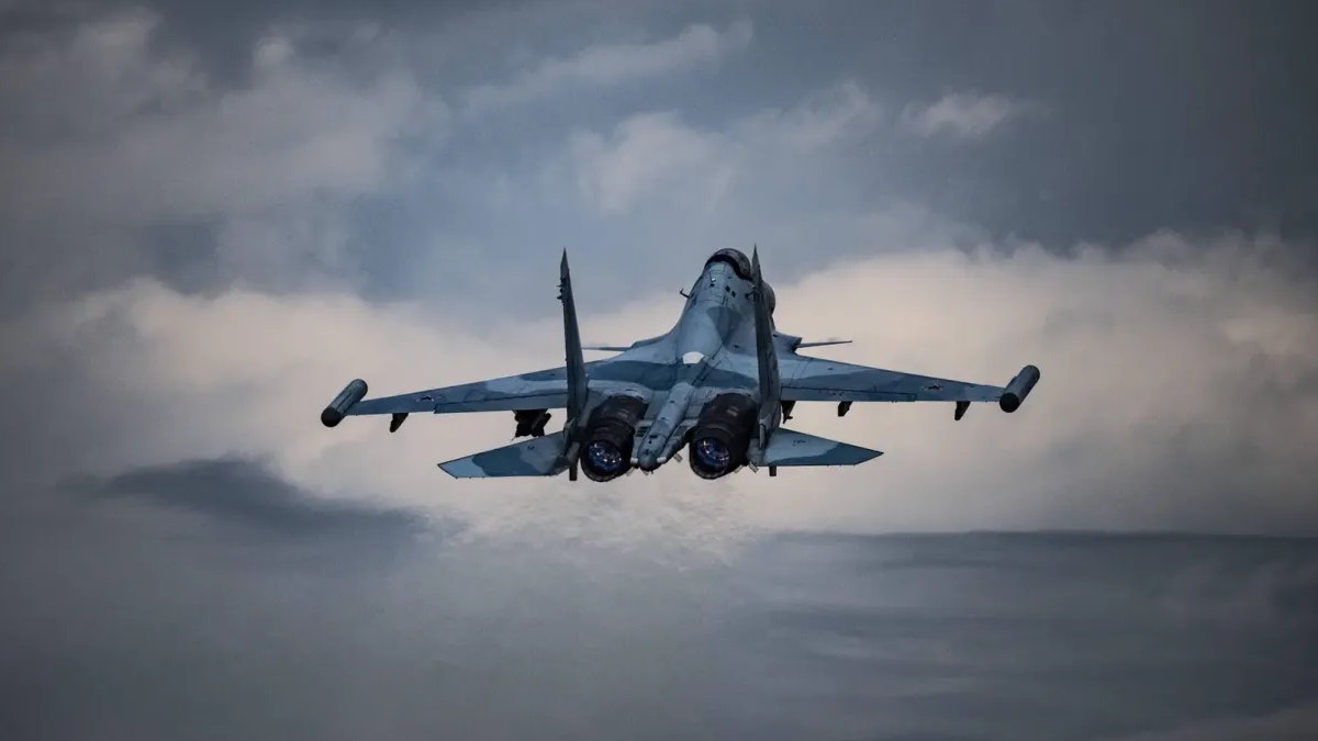 Ein Suchoi Su-35-Kampfjet.
