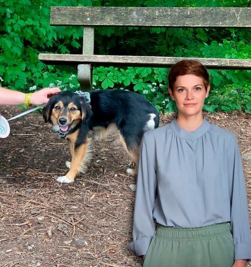 Juristin Yara Hofbauer vermisst Hündin Nelli.