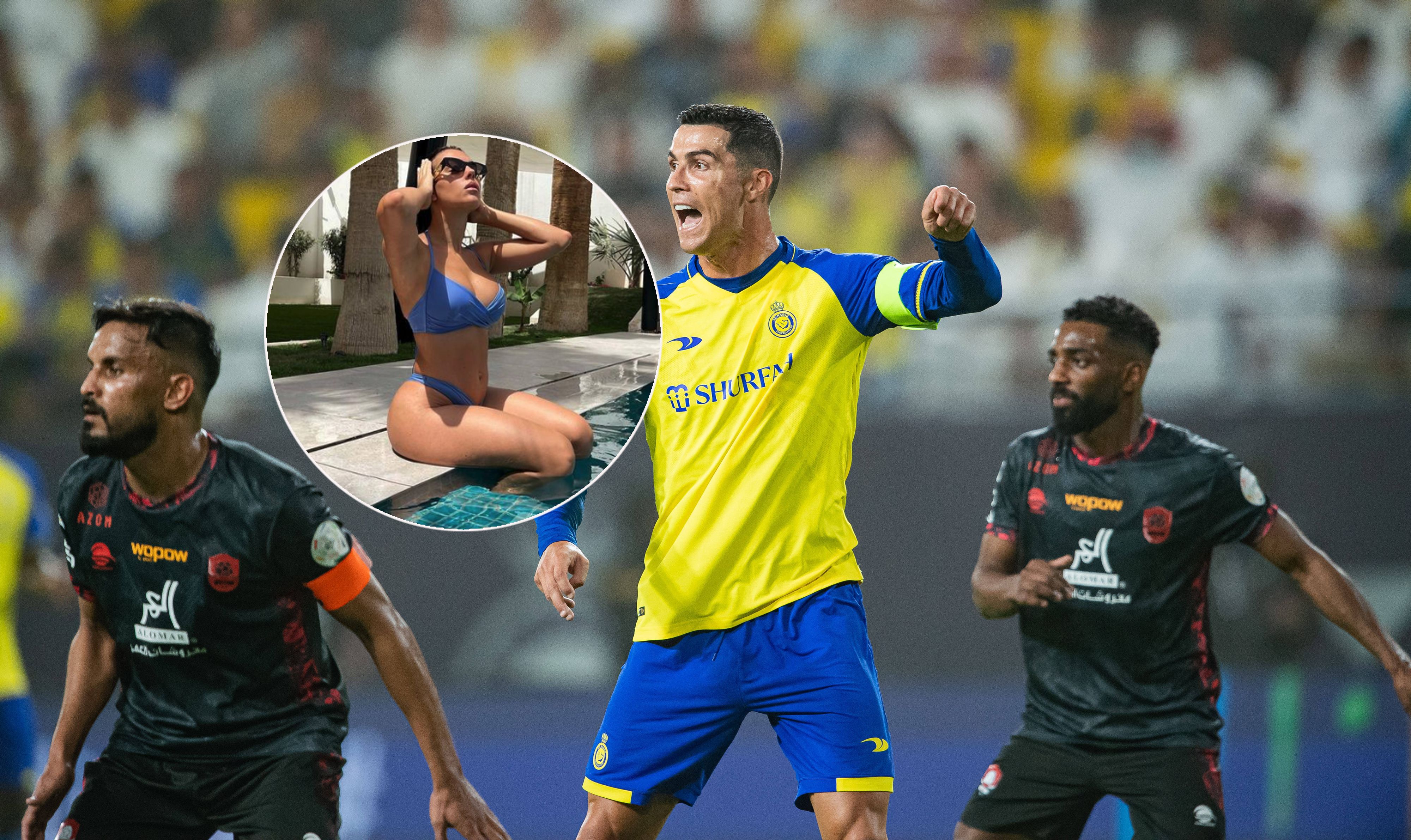 Ronaldo kickt, Georgina Rodriguez genießt