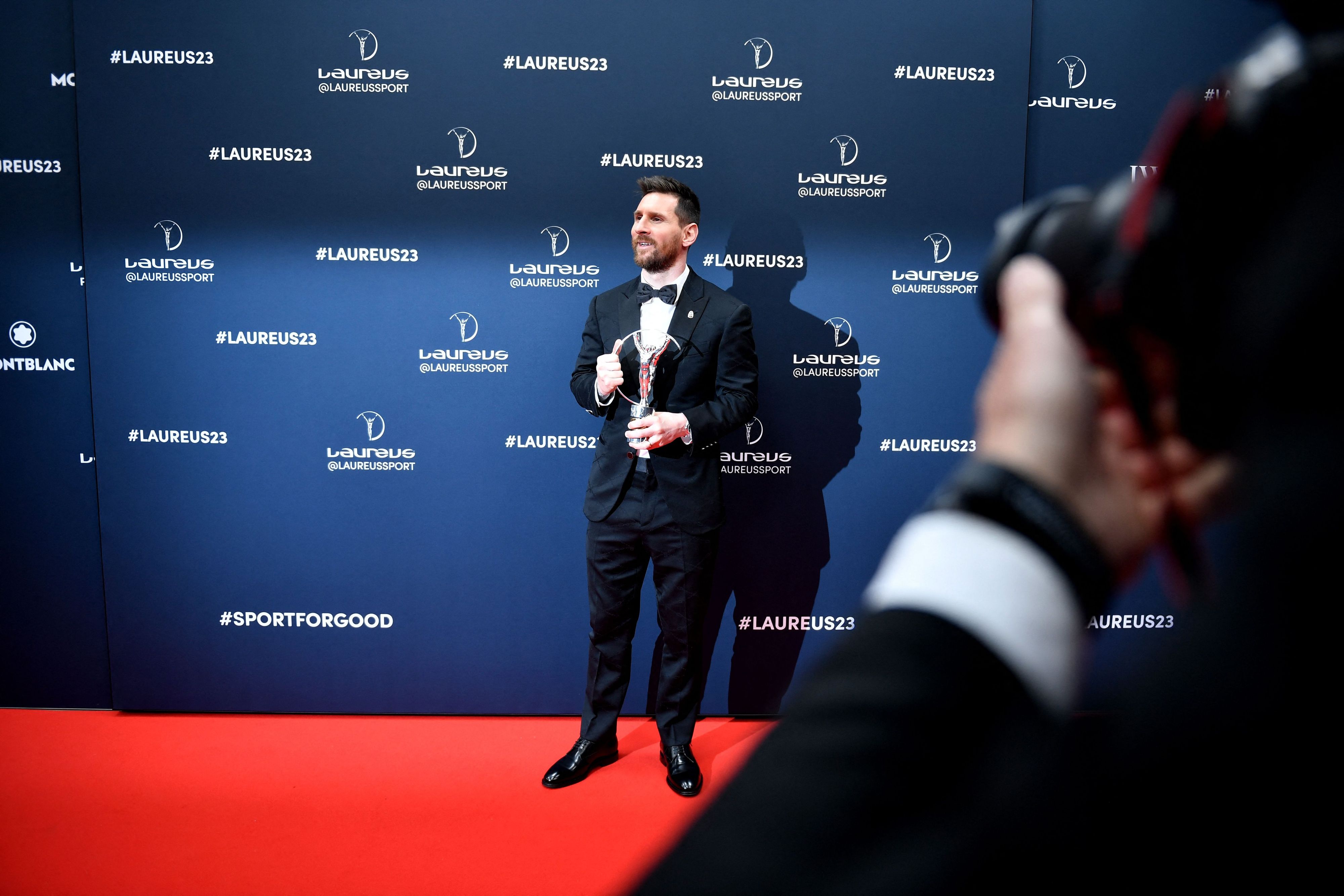 Lionel Messi mit dem Laureus Award