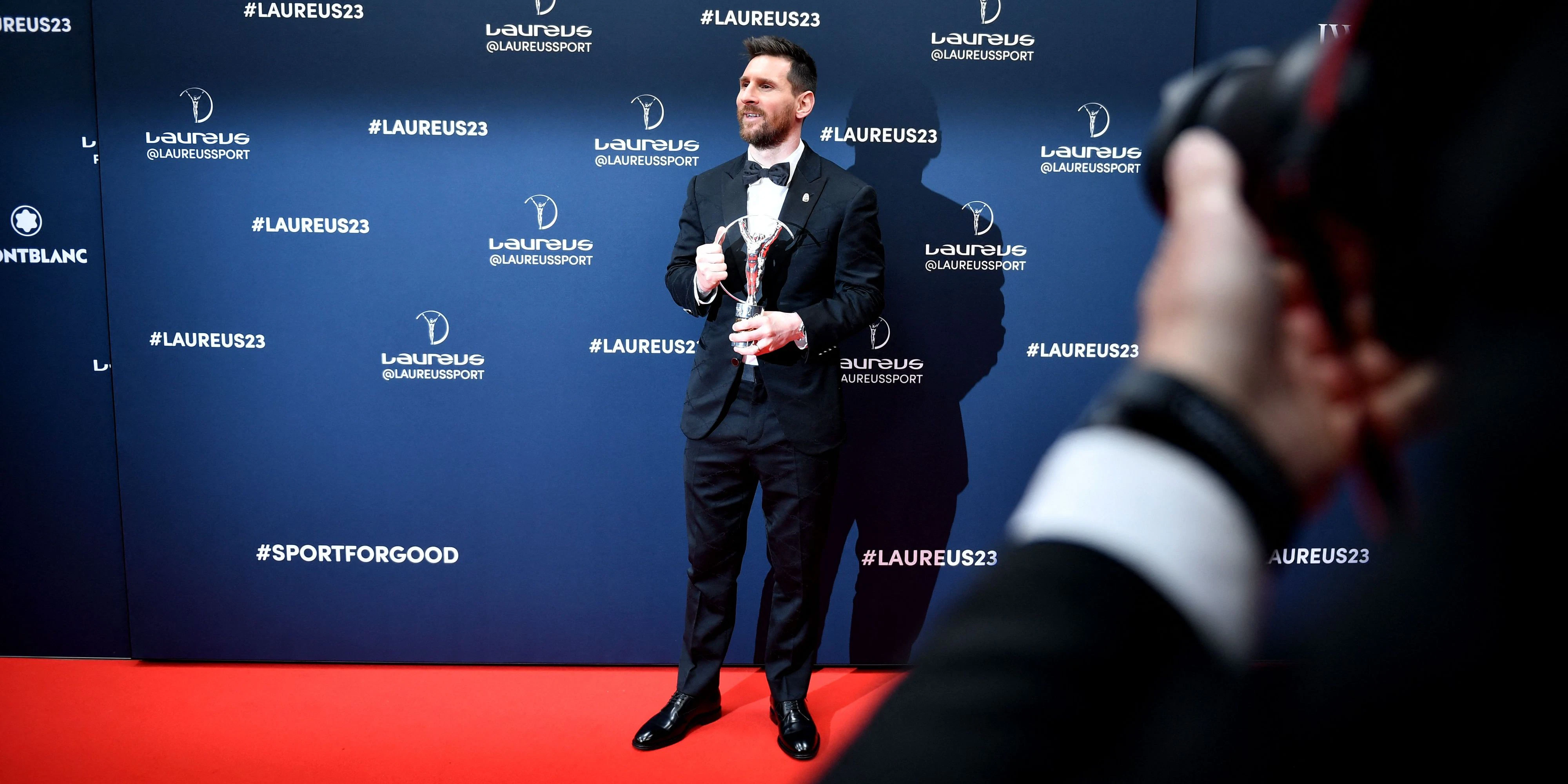 Lionel Messi mit dem Laureus Award