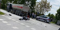 Motorradlenker nach heftigem Crash schwer verletzt