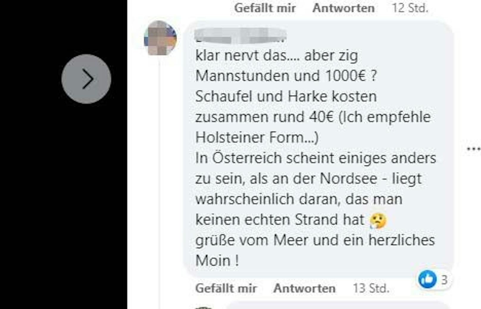 Zahlreiche User reagierten sehr kritisch auf das Posting der Stadtgemeinde Gmunden.