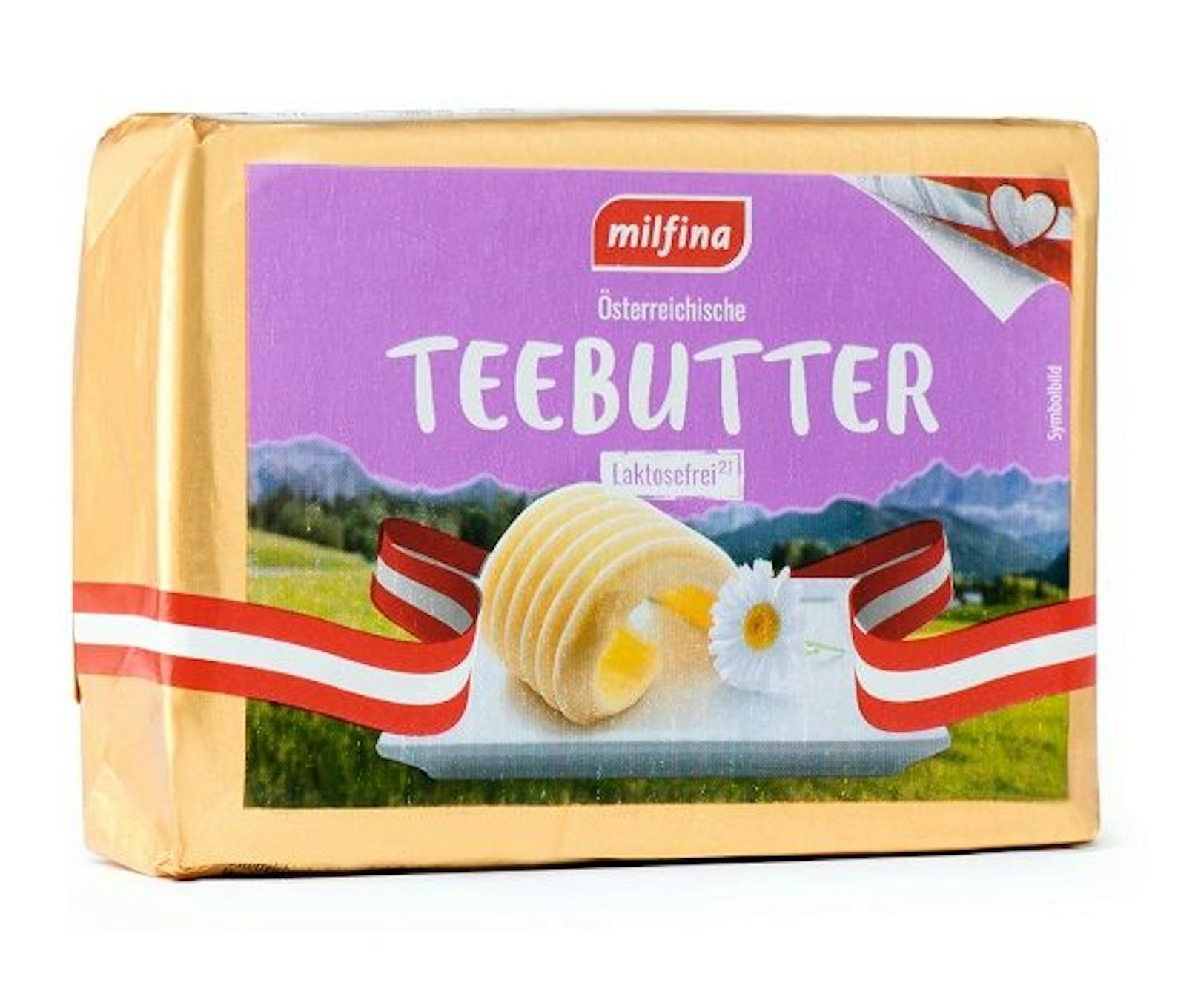 Selbiges bei der MILFINA Laktosefreie Butter, auch diese erlebte einen Preisrutsch von satten 26 % - Kunden finden das Produkt um nur 1,99 Euro im Regal.