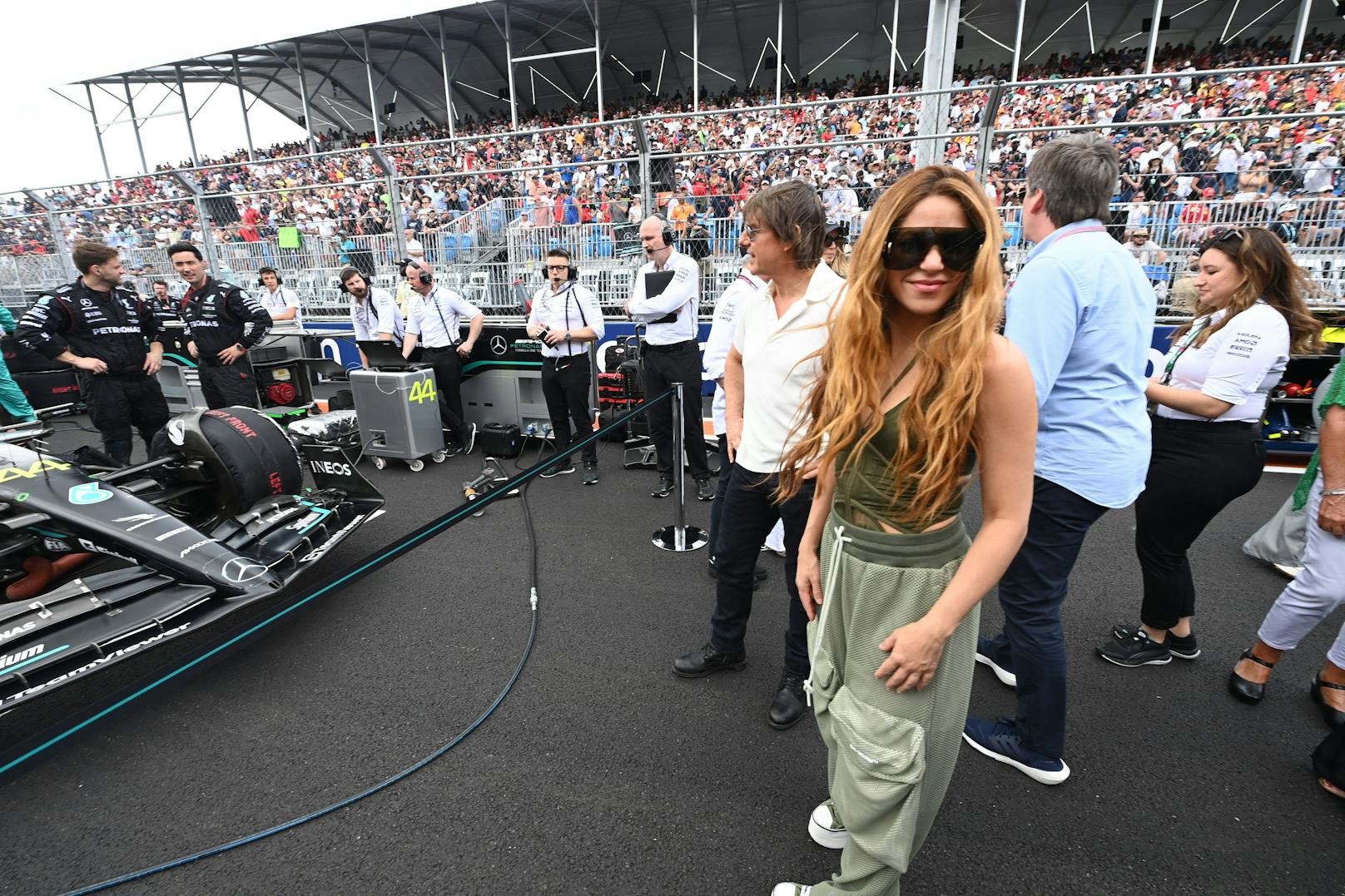 Tom Cruise und Shakira beim Formel-1-Grand-Prix in Miami.