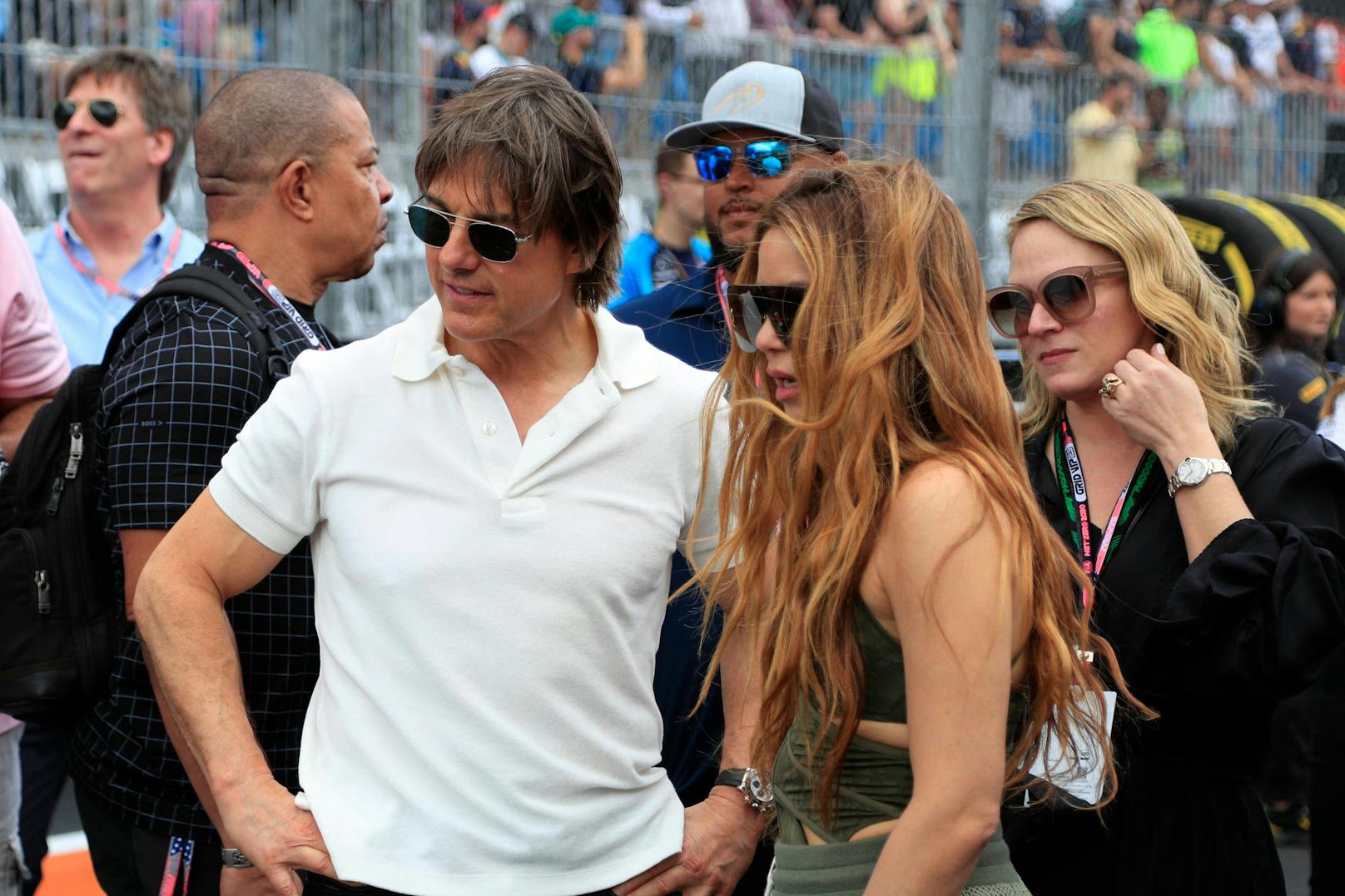 Tom Cruise und Shakira zeigten sich gemeinsam beim Miami Grand Prix.