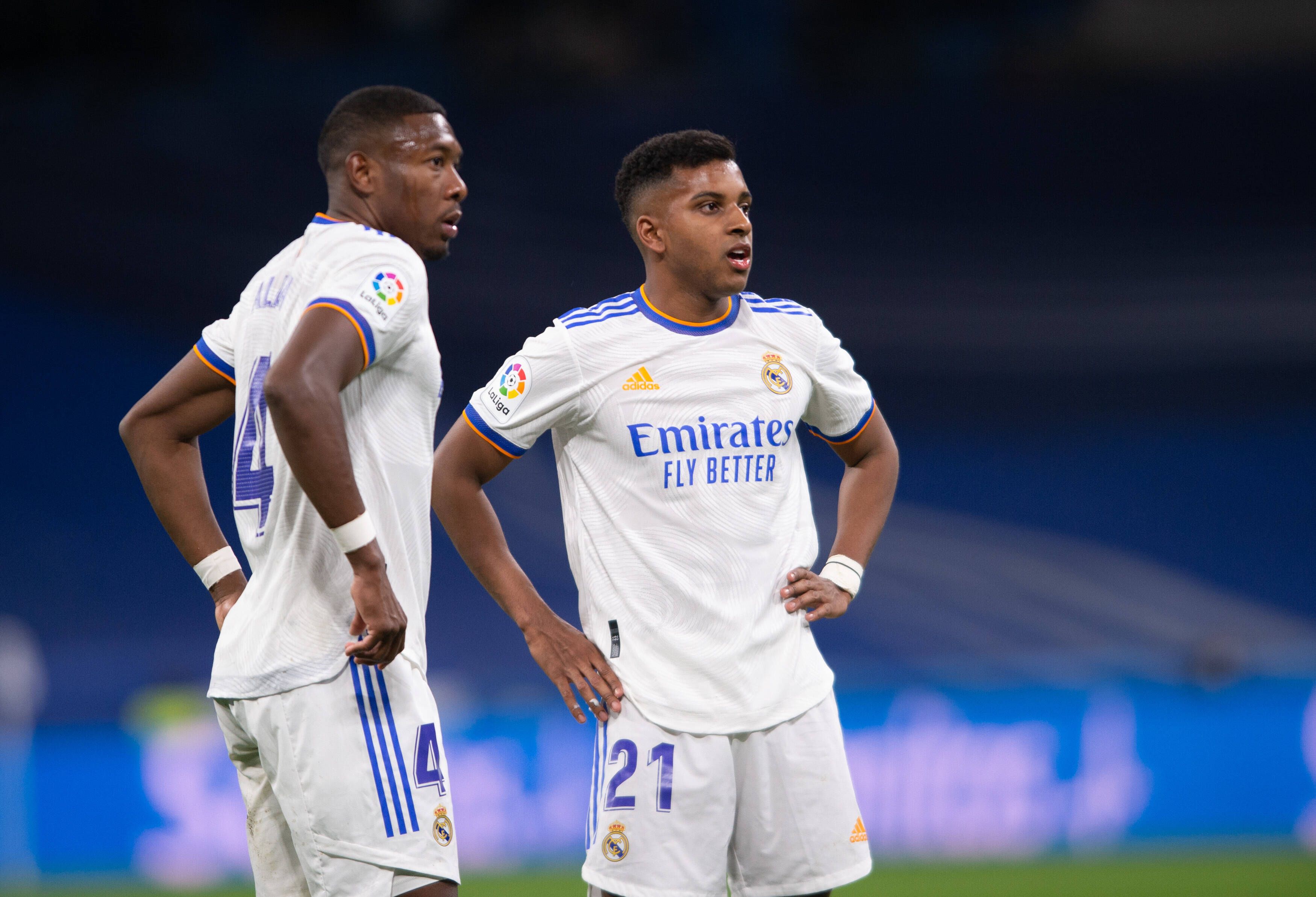David Alaba (l.) und sein Real-Teamkollege Rodrygo
