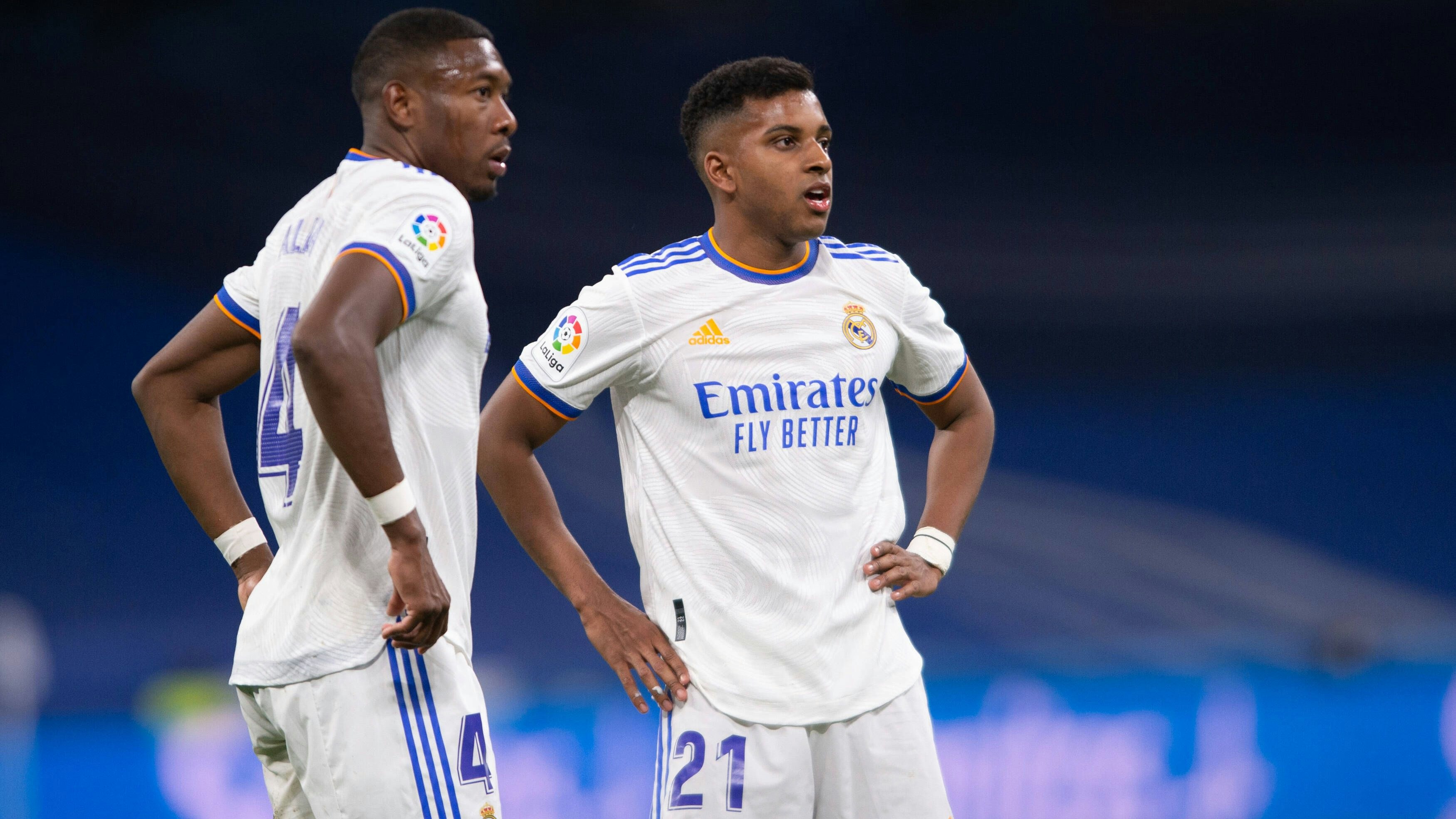 David Alaba (l.) und sein Real-Teamkollege Rodrygo