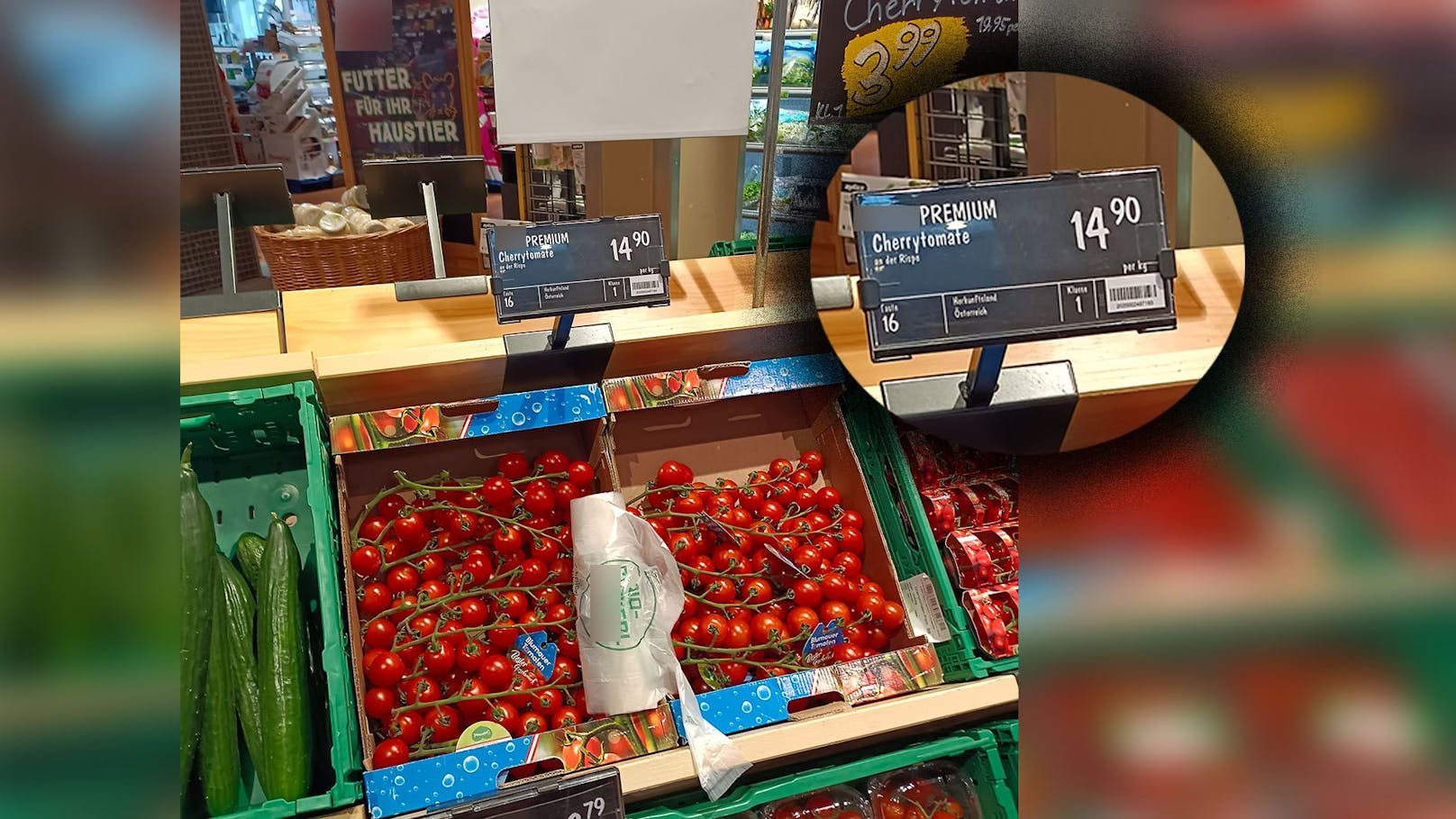 Ein Tag nach Lebensmittelgipfel kosten Tomaten 15 Euro