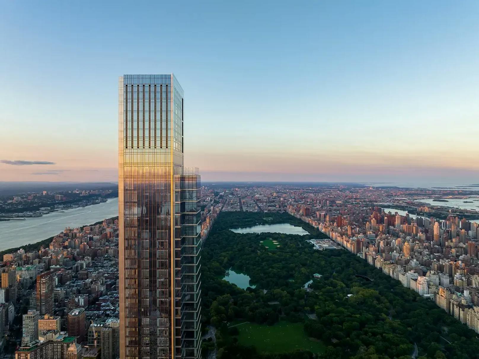 Das Penthouse befindet sich im Central Park Tower, der 2021 fertiggestellt wurde.