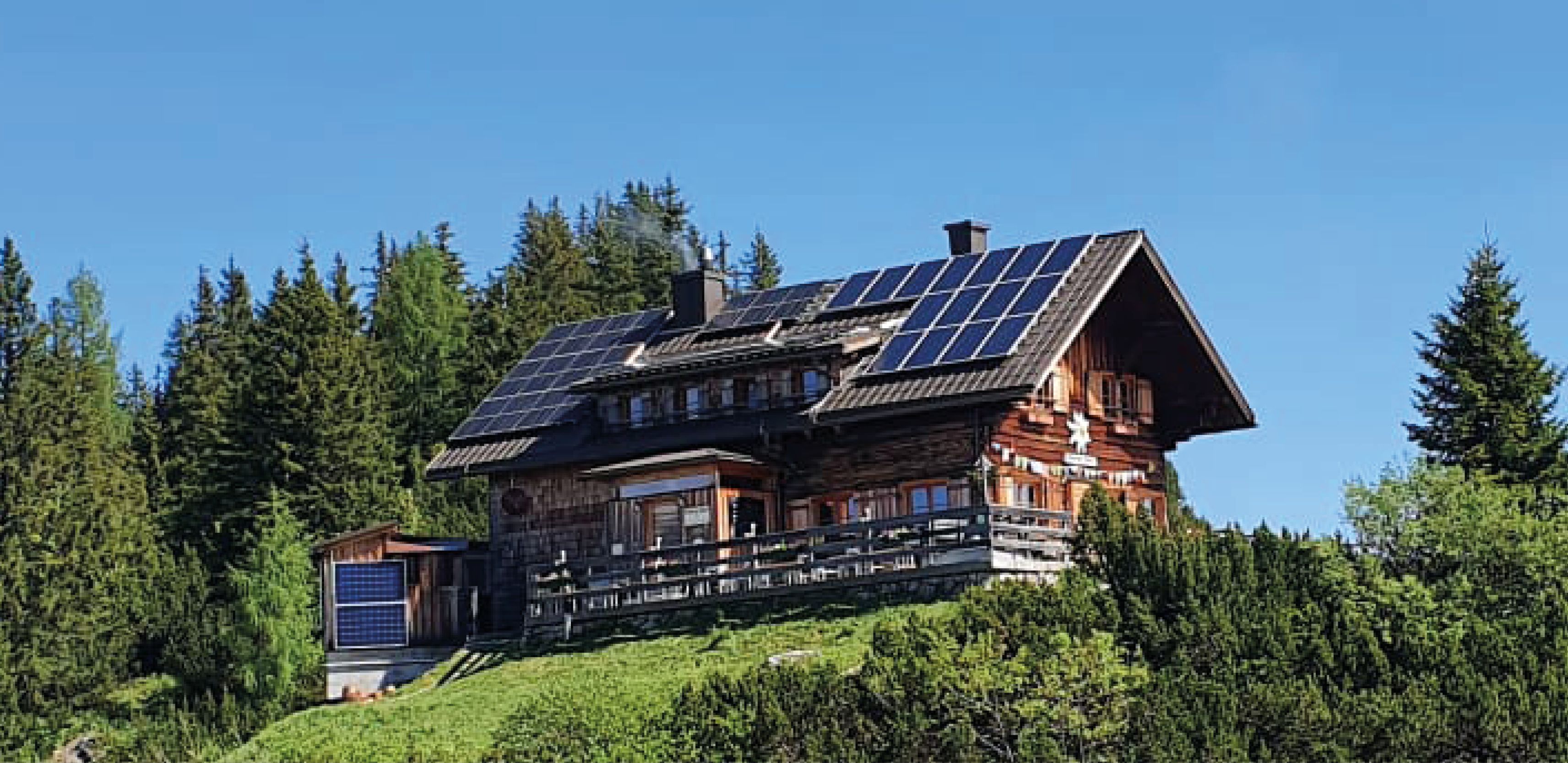 Die auf knapp 1.600 Metern Seehöhe gelegene Goiserer Hütte im Salzkammergut