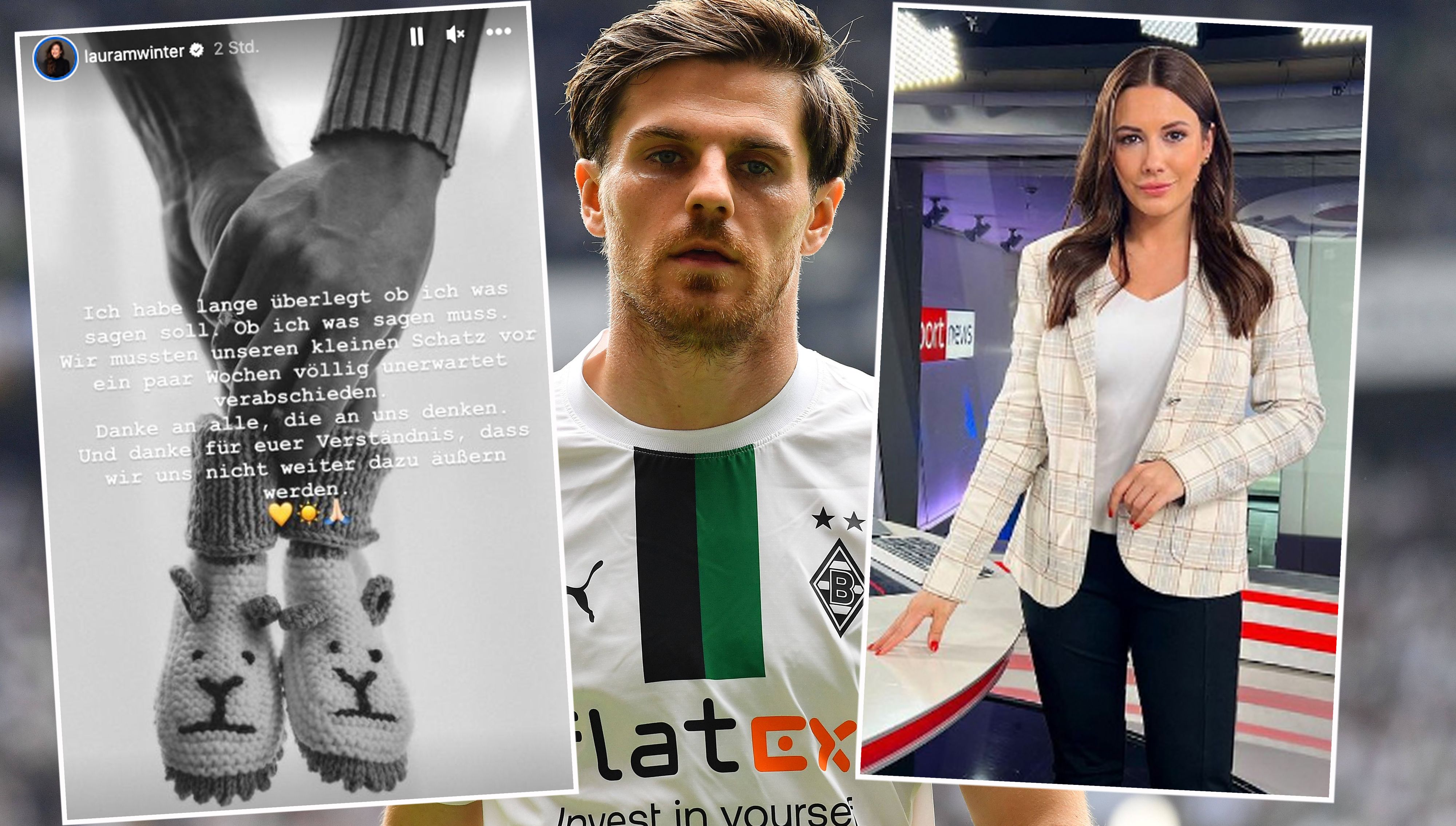 Jonas Hofmann und Moderatorin Laura Winter trauern um ihr Baby